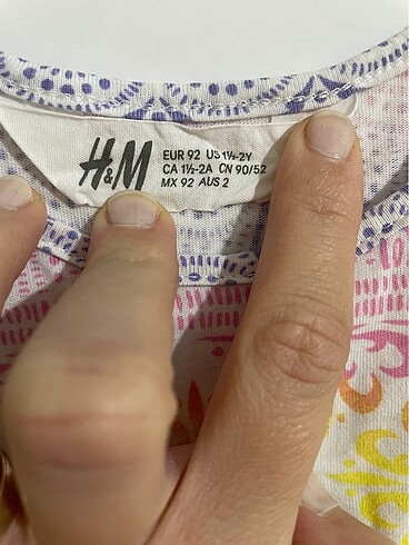 H&M H&M 2 yaş bebek elbise