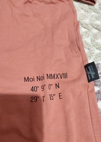 Babymall kiremit rengiKız Çocuk Oversize Eşofman Takımı