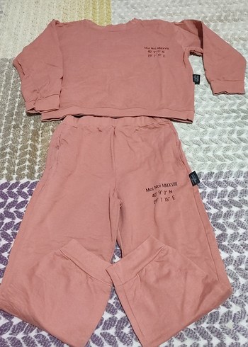 kiremit rengiKız Çocuk Oversize Eşofman Takımı