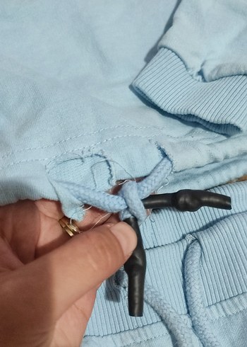 9 Yaş Beden kız çocuk Mavi Mini Eşofman takım Rahat Kesim