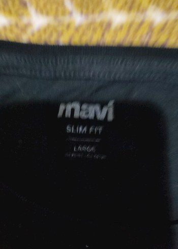 l Beden Mavi Jeans Siyah Baskılı Erkek Tişört