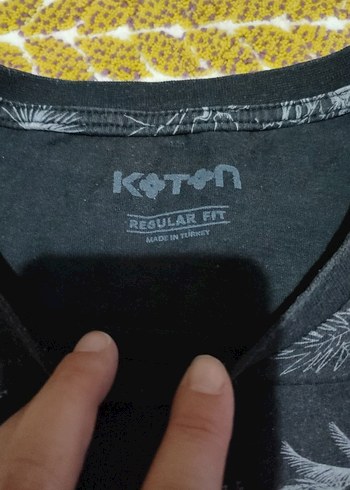 Koton Erkek Gri Baskılı Kısa Kollu Tişört