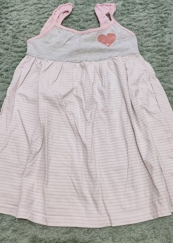 Pembe Askılı Kız Elbisesi