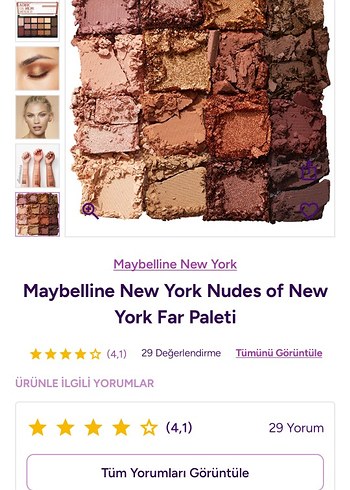 Maybelline Nudes of New York Far Paleti - Görsel 3