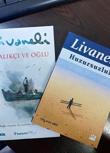 Zülfü Livaneli'nin 2 kitabı (Huzursuzluk & Balıkçı ve Oğlu) 