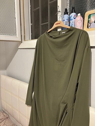 Haki renk hem tunik hem elbise