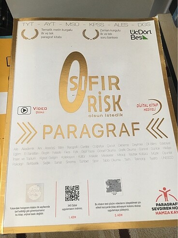 Üçdörtbeş sıfır risk paragraf soru bankası