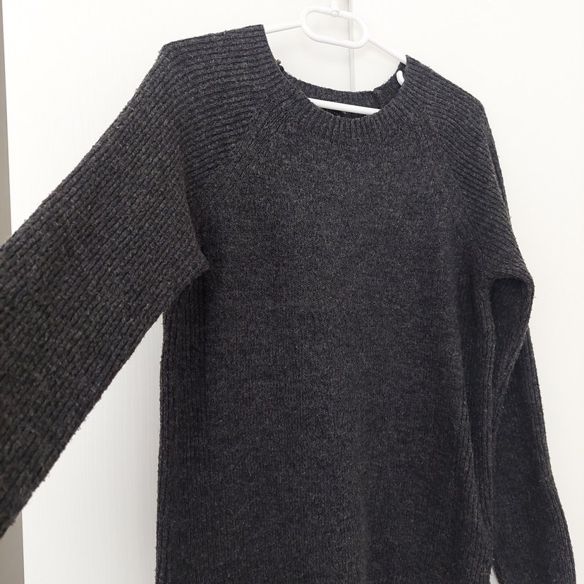 LCW Antrasit Koyu Gri Kadın Yünlü Triko Kazak - Görsel 2