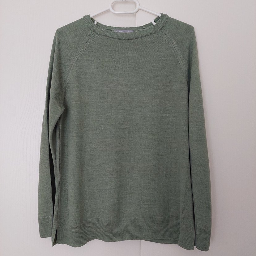 LCW Kadın Yeşil Basic Kazak - Görsel 5