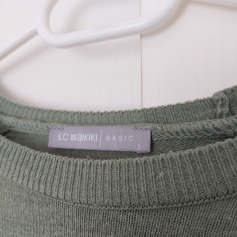 LCW Kadın Yeşil Basic Kazak - Görsel 3