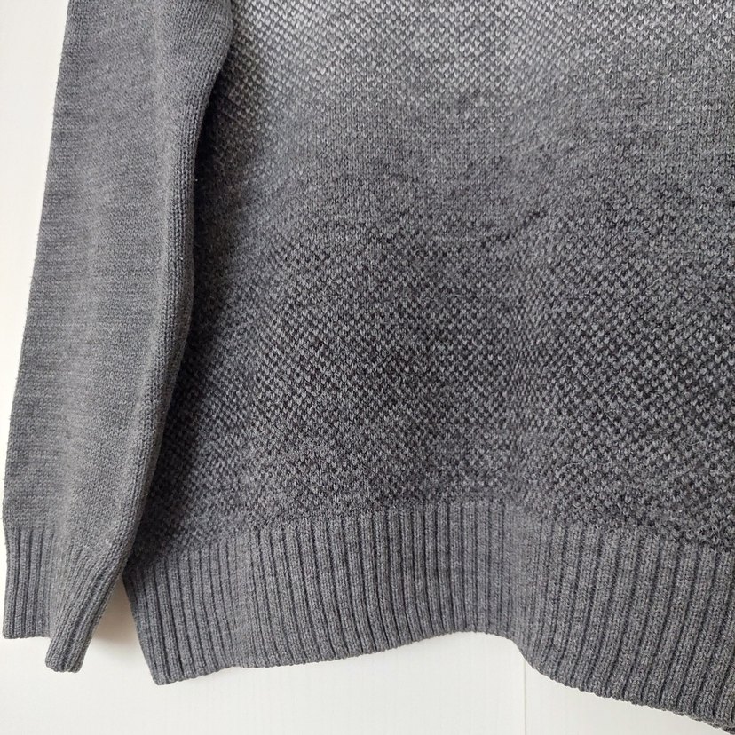 LCW Gri V-Yaka Erkek Örgü Yün Kazak - Görsel 3