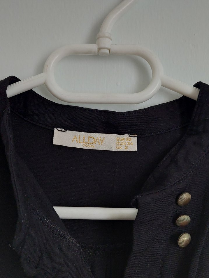 Allday Siyah Viskoj Tunik - Görsel 3