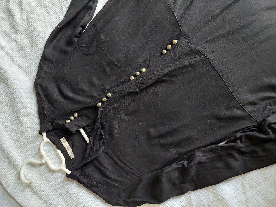 Allday Siyah Viskoj Tunik - Görsel 4