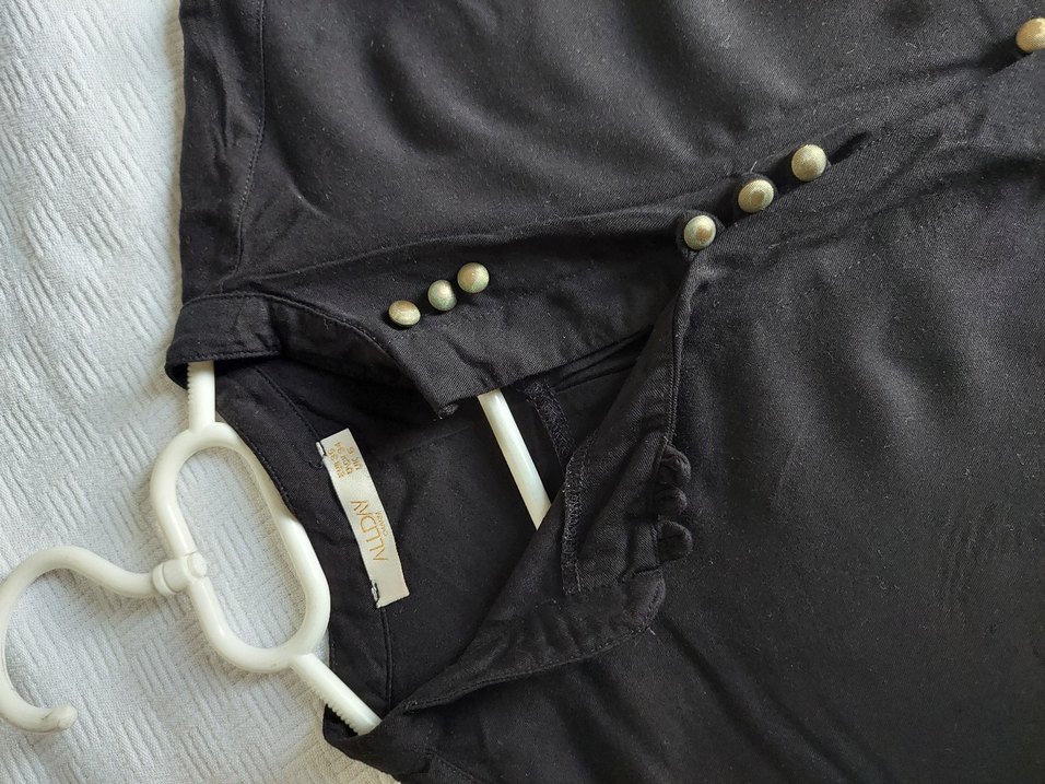 Allday Siyah Viskoj Tunik - Görsel 5