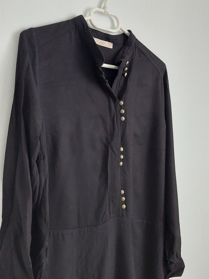 Allday Siyah Viskoj Tunik - Görsel 2