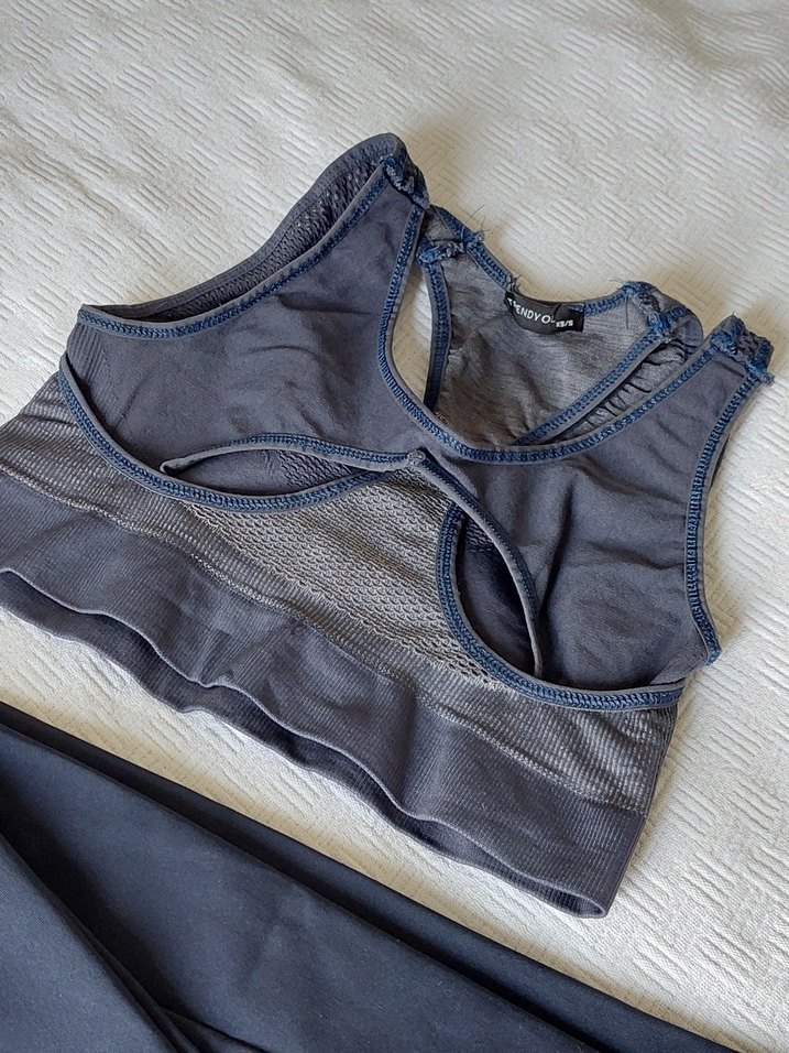 Lacivert Spor Tayt ve Spor Üst Takım - Görsel 4