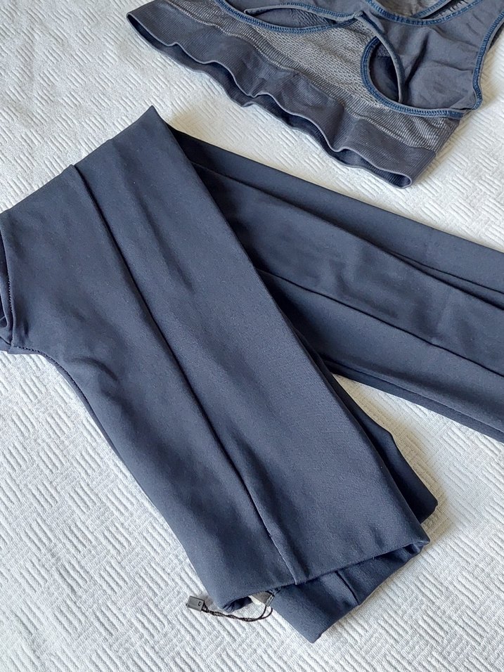 Lacivert Spor Tayt ve Spor Üst Takım - Görsel 5