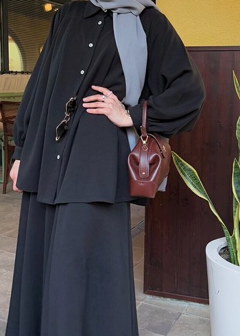 Saba Collection Tensel Gömlek Etek Takım