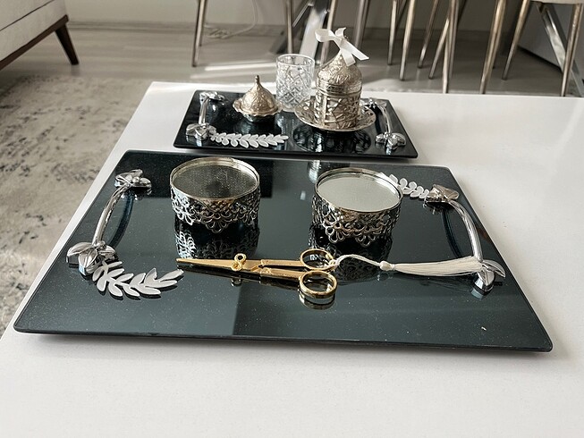  Beden gri Renk Söz/nişan tepsisi