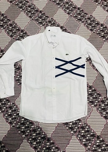 Lacoste Beyaz Uzun Kollu Gömlek