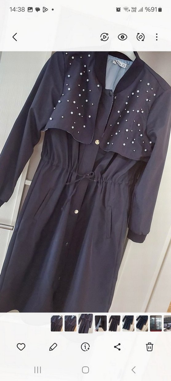 Mevsimlik giy çık trenç - Görsel 5