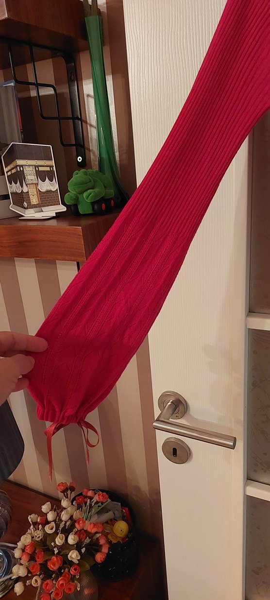 Pembe yuvarlak Yaka Fiyonklu Kadın Triko - Görsel 3