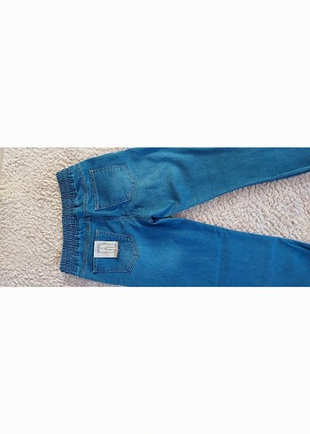 Erkek Çocuk Gri Mavi Bol Kesim Denim Pantolon - Görsel 5