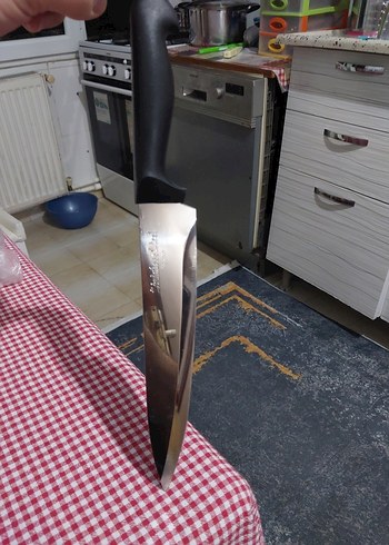 Siyah Saplı Keskin Mutfak Bıçağı - Görsel 7