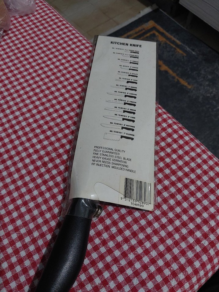 Siyah Saplı Keskin Mutfak Bıçağı - Görsel 3