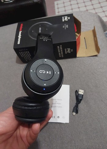 SY Siyah Kablosuz Kulaklık - Görsel 2