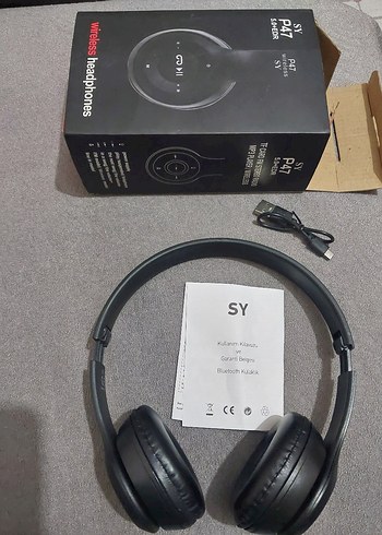 SY Siyah Kablosuz Kulaklık - Görsel 4