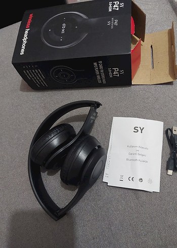 SY Siyah Kablosuz Kulaklık - Görsel 5