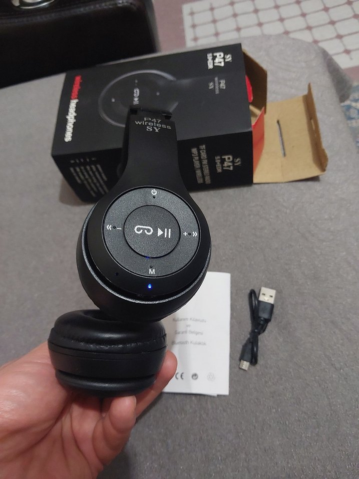 SY Siyah Kablosuz Kulaklık - Görsel 2