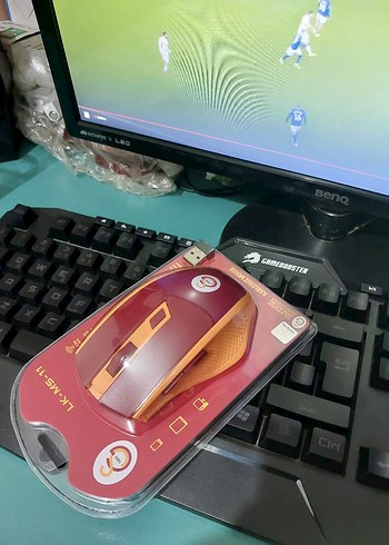 Galatasaray Kablosuz Kırmızı Mouse - Görsel 3