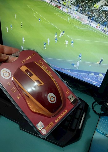 Galatasaray Kablosuz Kırmızı Mouse - Görsel 9