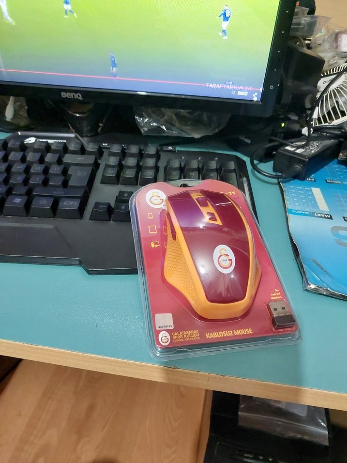 Galatasaray Kablosuz Kırmızı Mouse - Görsel 4