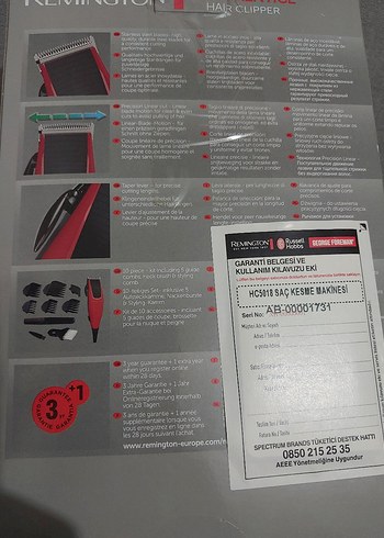 Remington Apprentice Kırmızı Saç Kesme Makinesi - Görsel 9