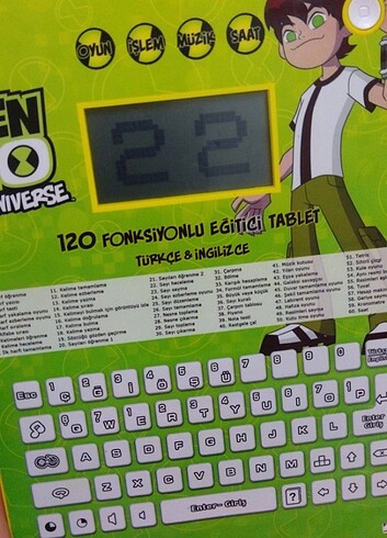 Beden Renk Ben10 ekranli tablet 4+yaş 8 yaş