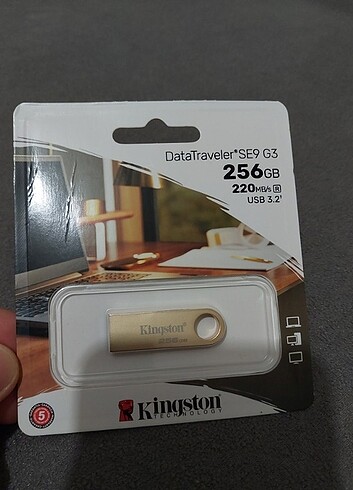 Kingston Flaş bellek 256 gb metalik