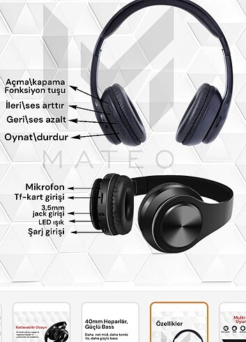 Bluetooth kulaklık - Görsel 8