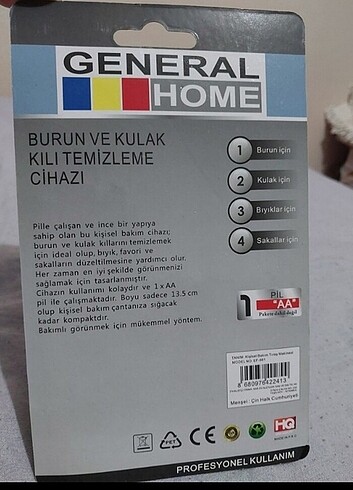  Beden Burun kulak temizlik makinesi