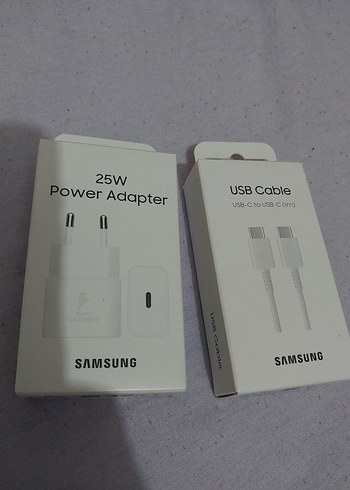 Samsung 25W Hızlı Şarj Adaptörü ve USB-C Kablo - Görsel 3