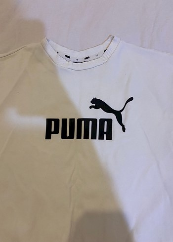 Puma Puma Beyaz Rahat Kesim Sweatshirt
