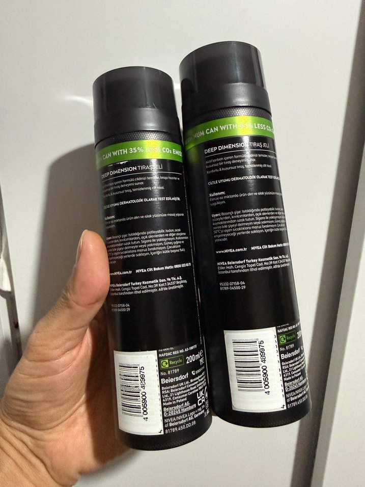 Nivea Men Deep Dimension Tıraş Jeli 2 Adet - Görsel 5