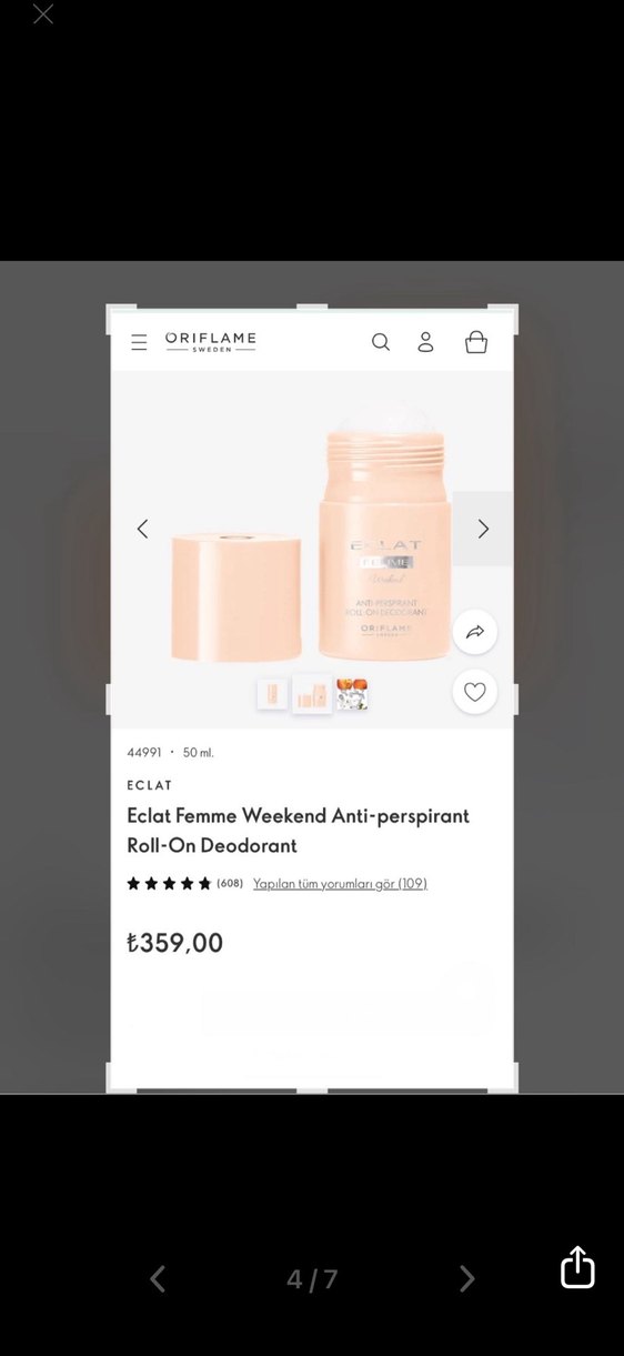 Oriflame Eclat Femme Roll-On Kadın Deodorant - Görsel 4