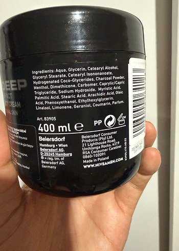 Nivea Men Deep Impact El ve Vücut Kremi 400 ML - Görsel 8