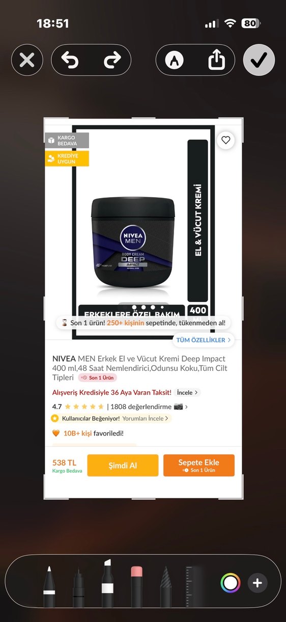 Nivea Men Deep Impact El ve Vücut Kremi 400 ML - Görsel 2