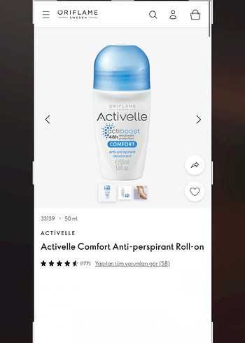 Oriflame 2 Adet Terleme Önleyici Roll-on