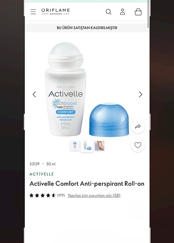  Beden Renk 2 Adet Terleme Önleyici Roll-on