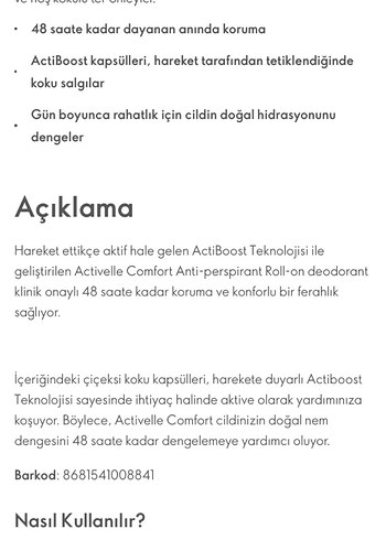  Beden 2 Adet Terleme Önleyici Roll-on